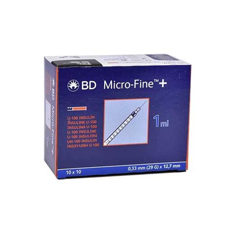 Jeringa Insulina 1ml BD Microfine Con Aguja 29G 12 7x0 33mm Medical