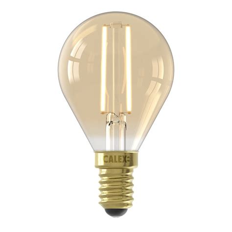 Calex Led Filament Kogel Lamp Goud P E W Lm K Dimbaar