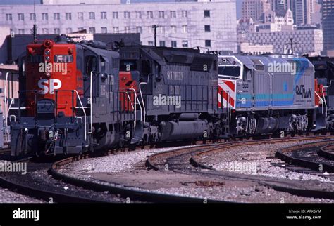 Train Leaves The Southern Pacific Station In San Francisco California