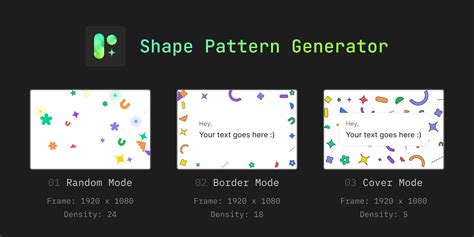 Shape Pattern Generator Figma Community