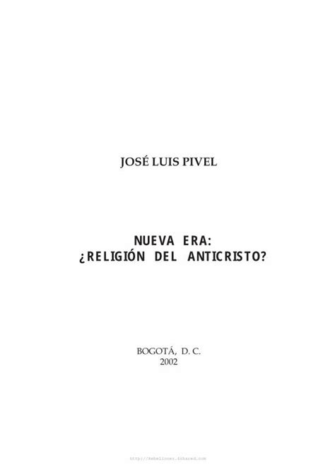 Pdf Nueva Era Religi N Del Anticristo Libroesoterico Biblioteca