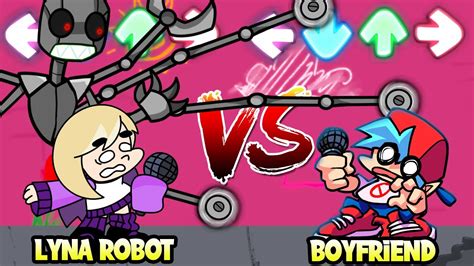 Lyna Robot Vs Boyfriend Friday Night Funkin Mod De Qt Version Lyna