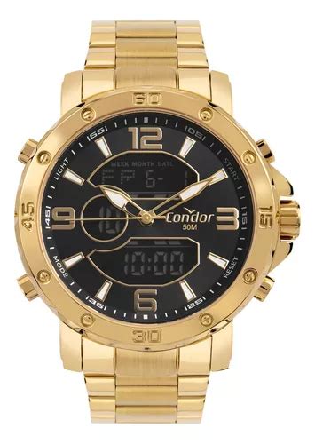 Relógio Condor Masculino Digital Dourado Cobjk611aa 4p Parcelamento