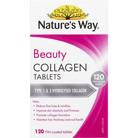 Natures Way Beauty Collagen Tablets 120 Pack Woolworths