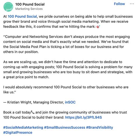 11 Creative Linkedin Post Examples 100 Pound Social