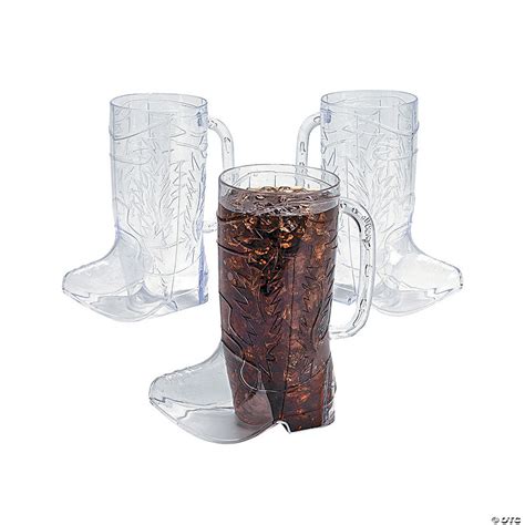 Cowboy Boot Bpa Free Plastic Mugs Ct Oriental Trading