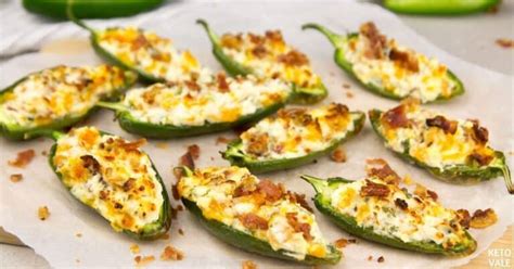 Keto Air Fryer Cream Cheese Stuffed Jalapeno Poppers Low Carb Recipe