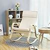 Songmics Sessel Schwingsessel Schaukelstuhl Relaxstuhl Beige Lyy M