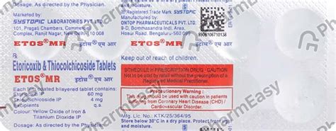 Etos Mr Strip Of Tablets Uses Side Effects Price Dosage Pharmeasy