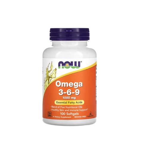 Omega 3 6 9 1000mg 100 Softgel Now Foods