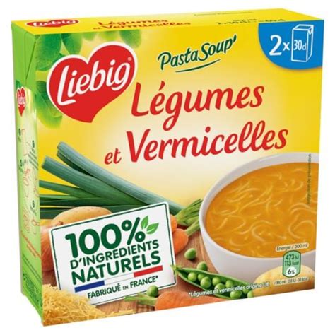 Soupe velouté légumes et vermicelles 100 ingrédients naturels LIEBIG