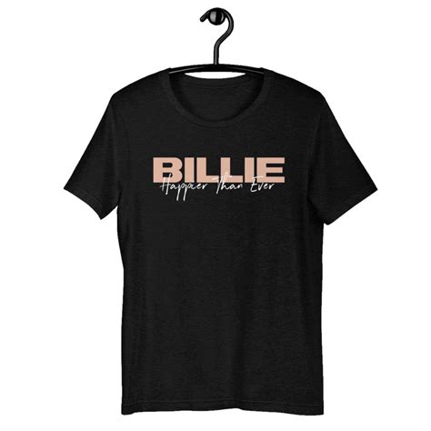 Billie Eilish Merch Happier Than Ever Black Tee - Billie Eilish | Store