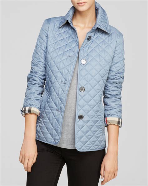 Burberry Brit Diamond Quilted Jacket In Blue Lyst