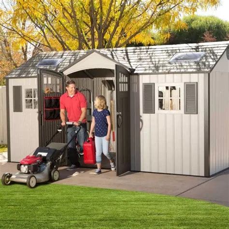 Lifetime Vertical Cladding Heavy Duty Plastic Shed Single Entry