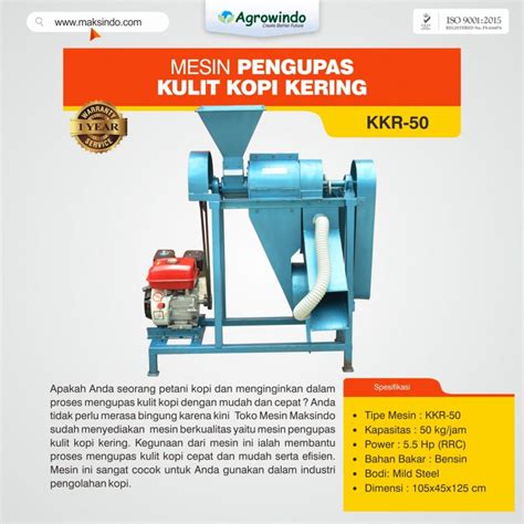 Mesin Pengupas Kulit Kopi Kering Toko Mesin Maksindo