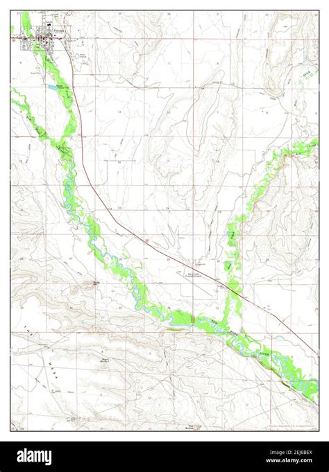 Map of pinedale wyoming Cut Out Stock Images & Pictures - Alamy