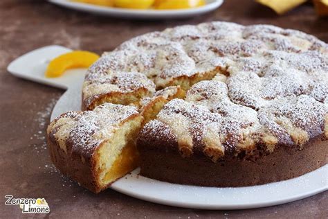 Torta Con Pesche Sciroppate Zenzero E Limone Ricetta Ricette