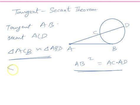 SOLVED 2 10 Pts Prove The Tangent Secant Segment Theorem From The Notes