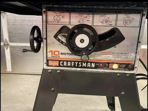 Is This Older Craftsman Table Saw Worth Buying To Learn On If It Works Listed For 80 R