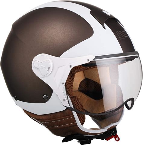 Cgm Helm Demi Jethelm Positano Braun Matt Geformt Xl Cm Braun