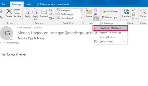 How To Recall Email In O365 Webmail - My Bios