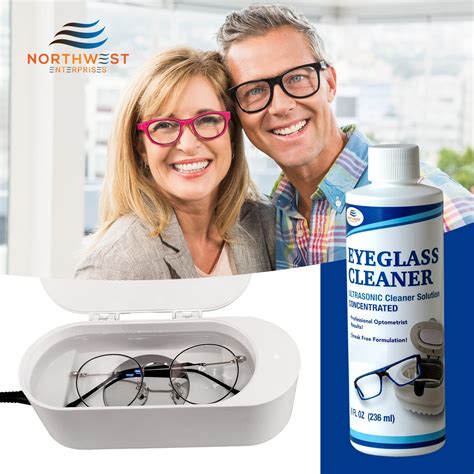 Ultrasonic Eyeglass Cleaner Ultrasonic Cleaner Solution Concentrate E Northwest Enterprises