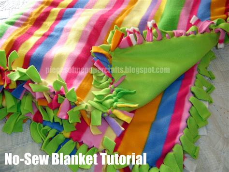Pieces Of Me Scrapbooking And Paper Crafts No Sew Blanket Tutorial