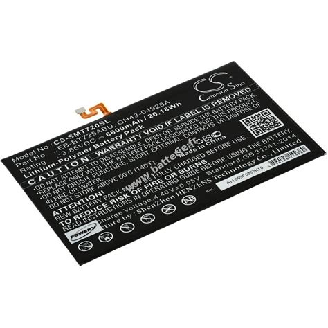 Batterie Adapt E Pour Tablet Samsung Galaxy Tab S E Sm T Type Eb