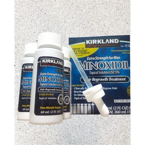 Jual MINOXIDIL MADE IN ISRAEL KIRKLAND 5 FREE PIPET Indonesia Shopee