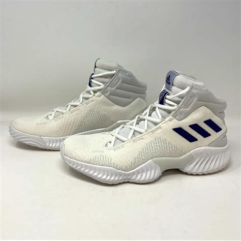 Adidas Mens Pro Bounce 2018 Basketball Shoes White Pu… Gem