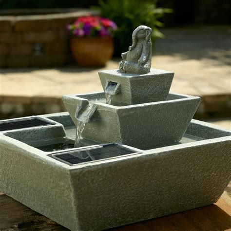 Zen Elephant Solar Fountain - Luxury Fountains for Your Home, Garden or