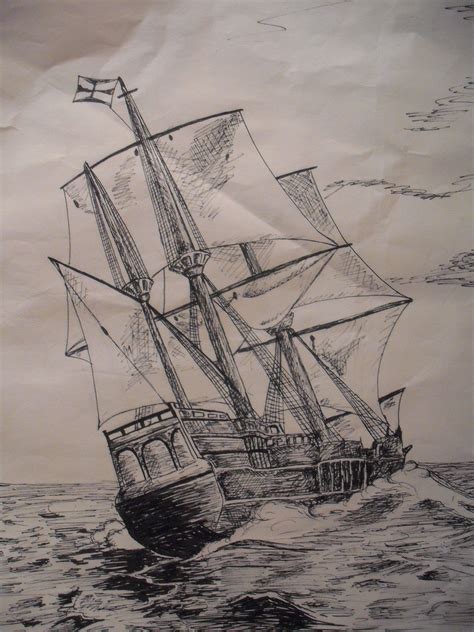 Mayflower Drawing At Getdrawings Free Download