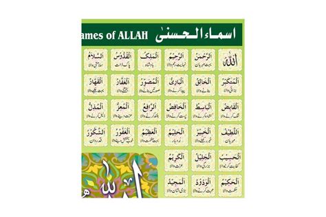 99 Name Of Allah Urdu Translation Bingbesta