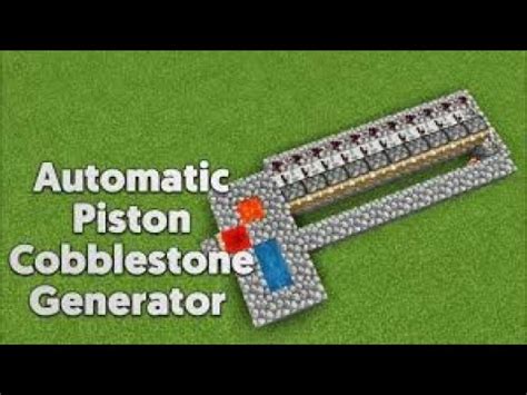 HOW TO MAKE AUTOMATIC PISTON COBBLESTONE GENERATOR TECHNO GAMERZ