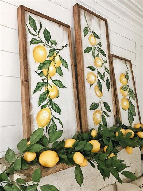 How To Decorate Your Summer Mantel With Lemons Lemon Kitchen Decor