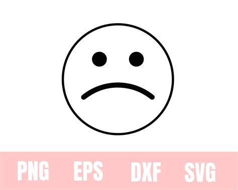 sad face png white