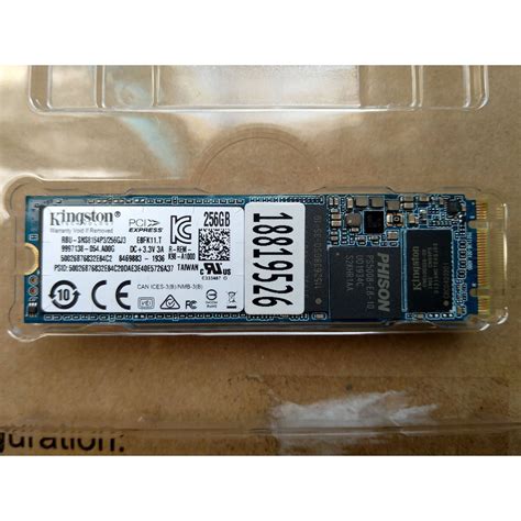 Kingston M.2 PCIe 256G SSD固態硬碟 256GB RBU-SNS8154P3/256GJ3 | 蝦皮購物