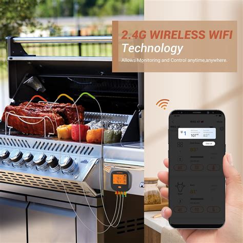 Inkbird Term Metro De Carne Para Parrilla Wifi Ibbq T Con Sondas De