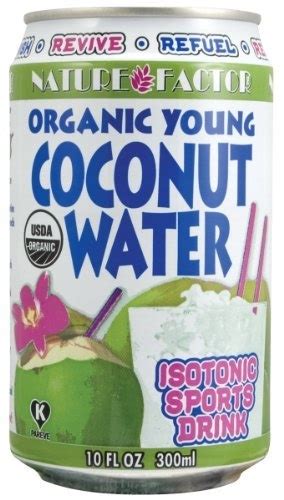 Nature Factor Organic Coconut Water 10 Ounce Cans Pack Of 12