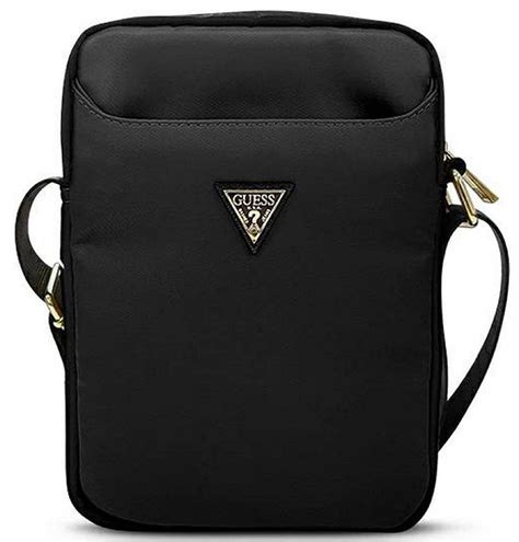 Guess Nylon Triangle Logo Czarny Torba Na Tablet Niskie Ceny I Opinie