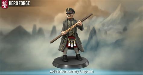 Adventure Army Captain Made With Hero Forge