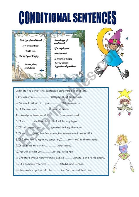 Conditional Sentences Esl Worksheet By Mariaah