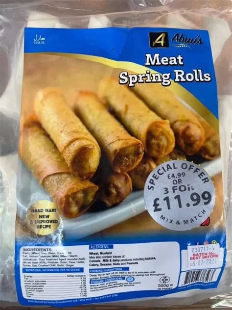 Abuus Meat Spring Rolls Clickhalal