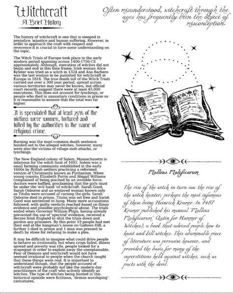 Basics Of Witchcraft Printable Grimoire Pages Book Of Shadows Pdf