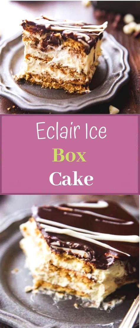 Eclair Ice Box Cake Gingerable