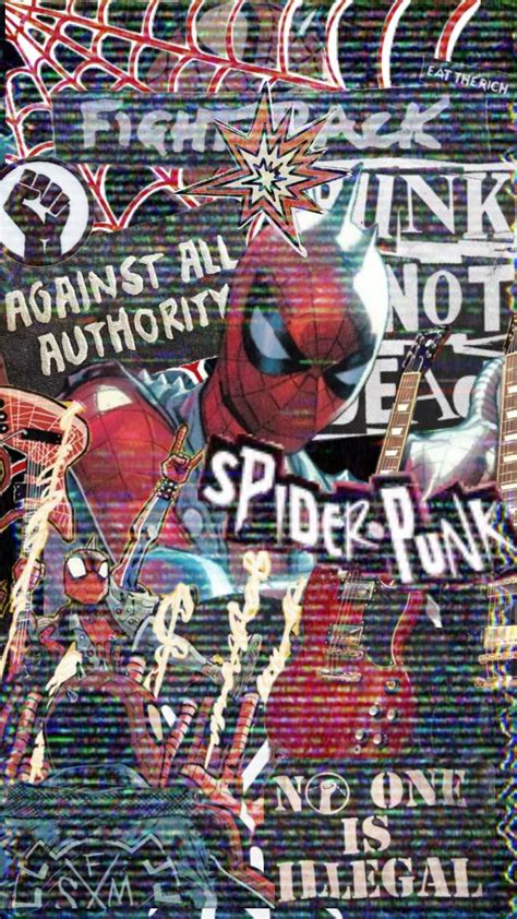 Spider Punk Aka HOBIEEEE Spiderman Spidermen Spiderverse Spiderpunk