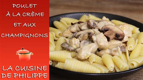 Poulet à la crème et aux champignons YouTube