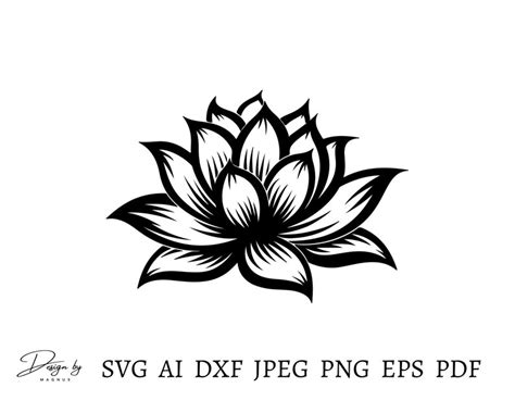 Lotus Flower Svg Lotus Png Lotus Flower Art Lotus Flower Cut File