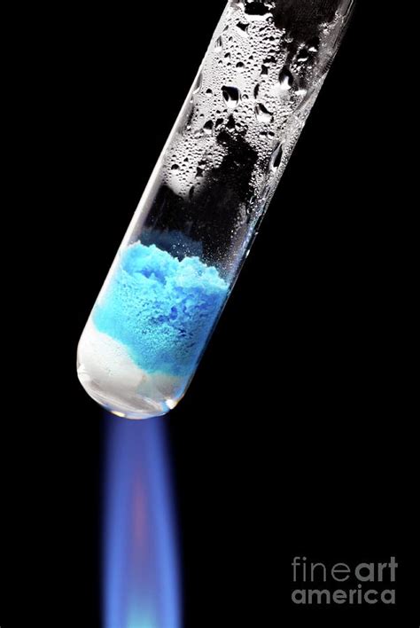 Copper Sulphate Being Heated Photograph By Martyn F Chillmaidscience Photo Library