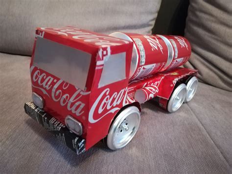 Coca Cola Tanker Truck Soda Can Soda Can Art Tin Can Art Recycled Tin Cans Recycled Art